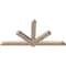 Ekena Millwork Kennewick Smooth Timber Gable Bracket, Douglas Fir, 84"W x 42"H x 3 1/2"D x 5 1/2"F, 12/12 Pitch GBW084X42X0406KEN00SDF - alternate 4